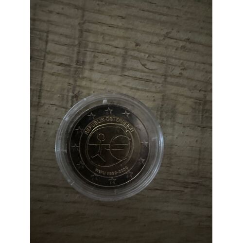 2 Euros Rare Wwu 1999-2009republik Osterreich