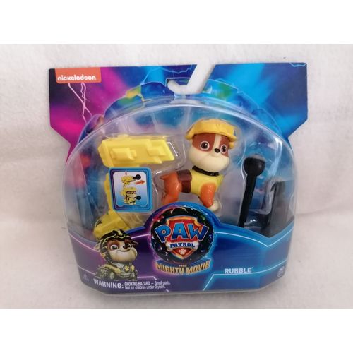 Figurine Ruben (Rubble) Avec Accessoires - La Pat'Patrouille : La Super Patrouille Le Film (Paw Patrol The Mighty Movie) - Nickelodeon - Spin Master - 2023