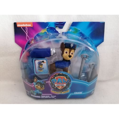 Figurine Chase Avec Accessoires - La Pat'Patrouille : La Super Patrouille Le Film (Paw Patrol The Mighty Movie) - Nickelodeon - Spin Master - 2023
