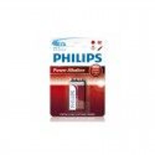 Philips 9V Block Alcaline 6LR61 Blister de 1