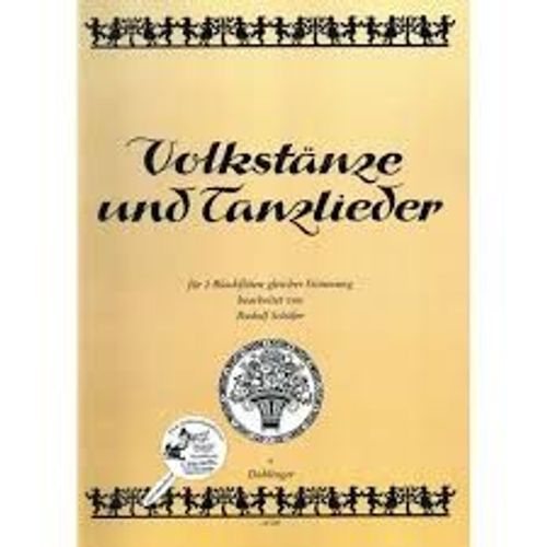 Volkstänze Und Tanzlieder - Für 2 Blockflöten - Arrgt Rudolf Schäfer