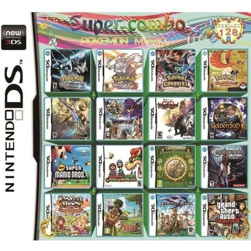 Cartouche De Jeu - Mario - 208 En 1 - Multi-Plateforme - Plug And Play - Français