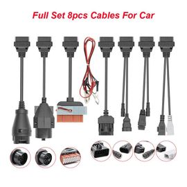 Set complet 8PCS Car Cable OBD2 Adaptor Cable Car Inspection Cable