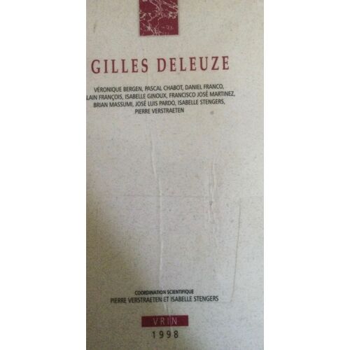 Deleuze (Annales De L'institut De Philosophie De L'universite De Bruxelles)