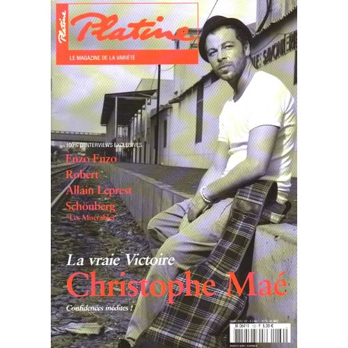 Platine 169 2010 Christophe Mae/Enzo Enzo/Dave/C Jerome/Vartan/Torr/Lavoine/Leprest/Claude Michel Schonberg/Robert