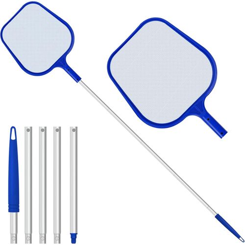 Épuisette de piscine télescopique réglable de 120 cm pour le nettoyage des fontaines et bassins