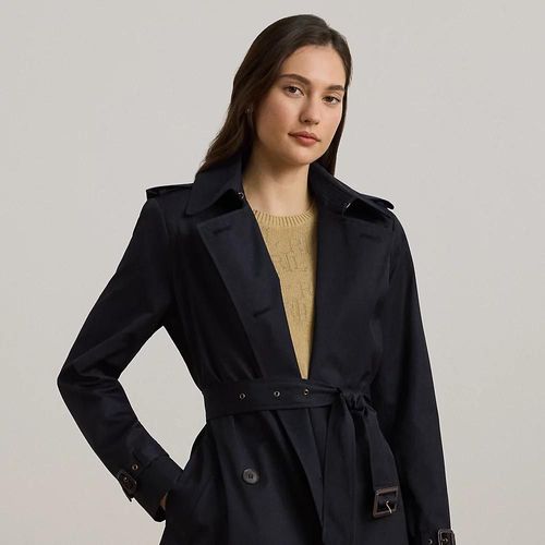 Trench-Coat Croisé En Coton Mélangé