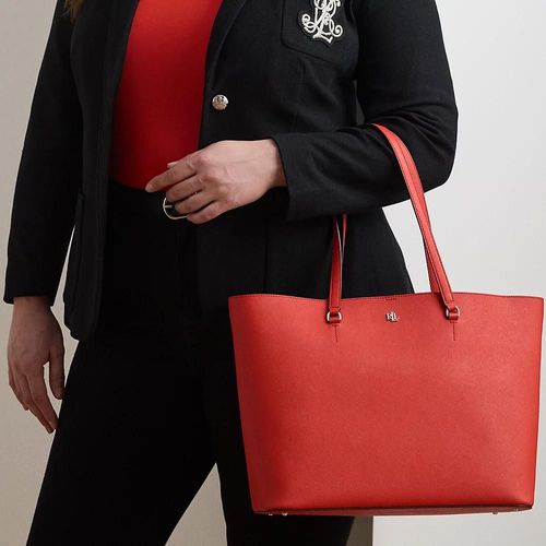 Grand Cabas Karly Cuir Hachure Croisée