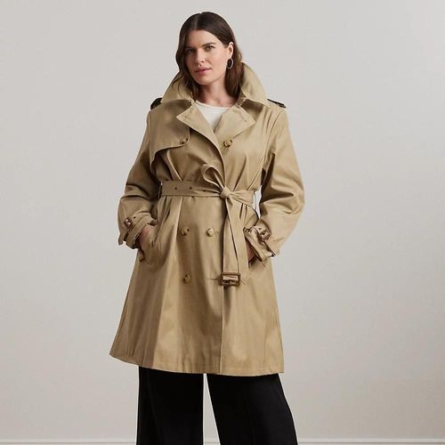 Grandes Tailles - Trench-Coat Croisé En Coton Mélangé