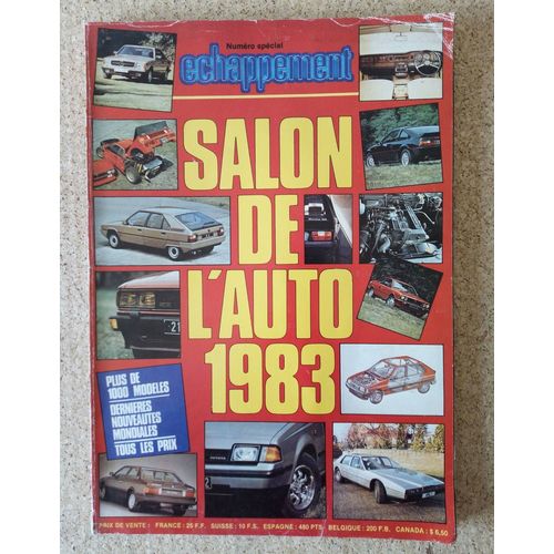 Magazine Échappement Hors Série Salon Auto 1983