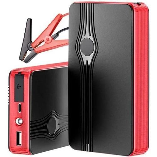 Rouge - Démarreur Batterie De Voiture, 20000 Mah Portable Démarreur D\'urgence ,12 V Jump Starter Booster Power Bank, Torche À Led