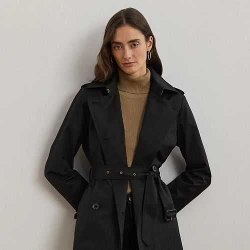 Trench-Coat Croisé En Coton Mélangé