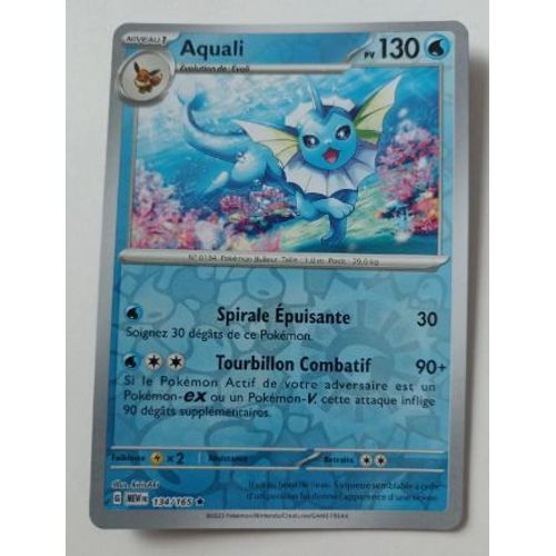 Pokemon Aquali 134 / 165 Reverse Ev3.5 Mew 151