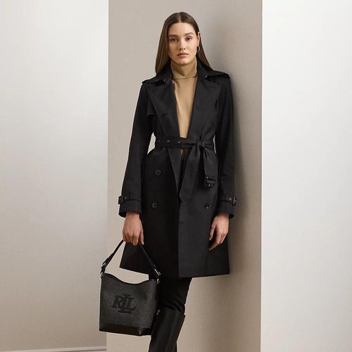 Trench-Coat Croisé En Coton Mélangé