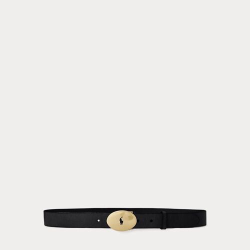 Ceinture Polo Id À Boucle Ovale Vachette