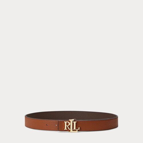 Ceinture En Cuir Grainé Réversible