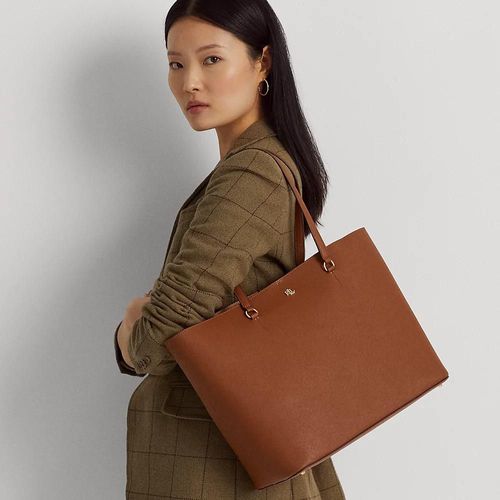 Grand Cabas Karly Cuir Hachure Croisée