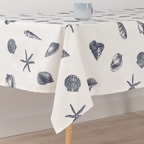 Nappe En Coton Bleu 240x155 Cm