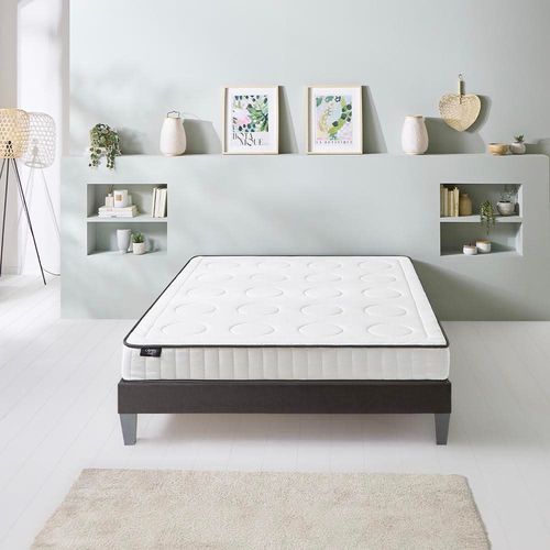 Ensemble Matelas + Sommier Bois 140x200 cm
