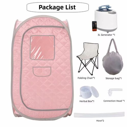 Tente de Sauna Personnel Pliable avec Générateur de Vapeur 3L – Spa à Domicile Portable, 1000W, Sans Installation, avec Télécommande