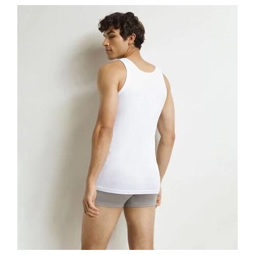 Dim Lot De 2 Débardeurs Homme En Coton Blanc Ecodim