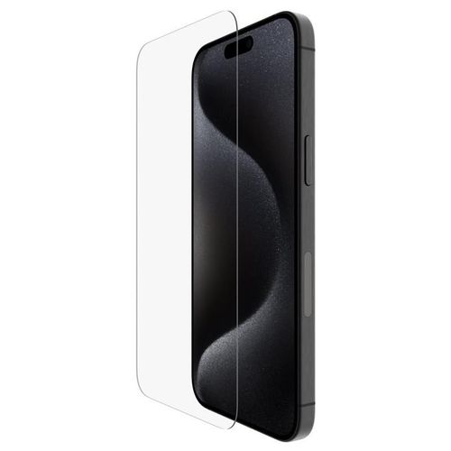 Belkin - Protection D'écran Pour Téléphone Portable - Verre Trempé, Traité - Verre - Pour Apple Iphone 15 Pro Max