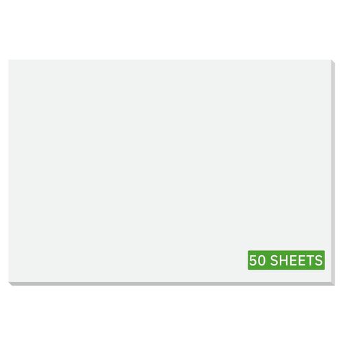 Sigel Sous-Main Papier 50 Feuilles Blanc Uni 595 X 410 Mm