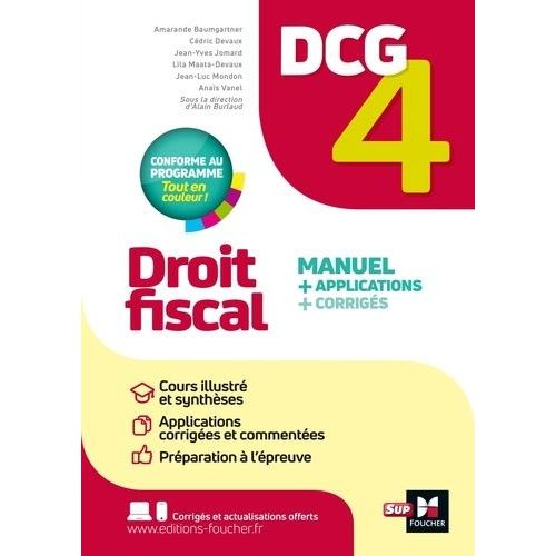 Droit Fiscal Dcg 4 - Manuel + Applications + Corrigés