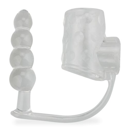 Double Cockring Avec Plug Chapelet Rizeon