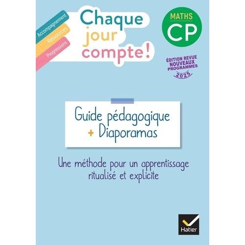 Maths Cp Chaque Jour Compte ! - Guide Bi-Média Avec Diaporamas
