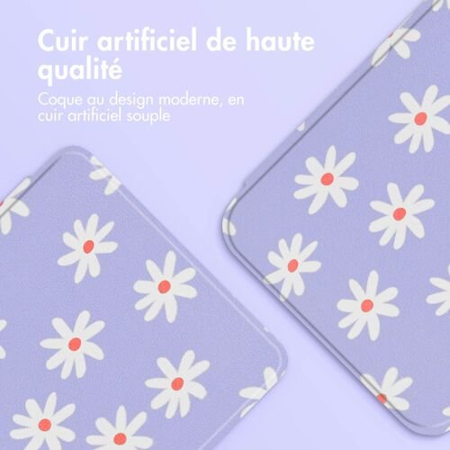 iMoshion Design Slim Hard Sleepcover Amazon Kindle (2022) 11th gen Flowers Distance