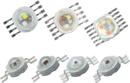 Kal-Lot De 10 Puces Led Haute Puissance Rvb Rgbww Rgbww Rgbwy Rgbwyv 3 W 9 W 12 W 15 W 18 W Lampe De Scène Led Forme Lumière Colorée (8 Broches 12 W Rvb 4 En 1)