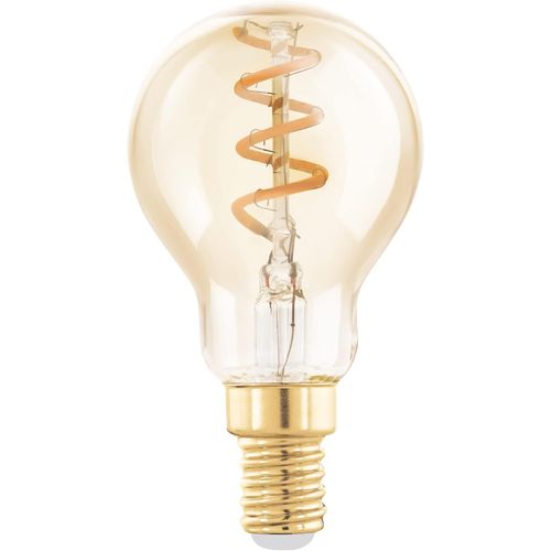 Yemaesre-Lampe Led E14 Dimmable, Filament Vintage Spirale, Ampoule Ambrée, Éclairage Rétro, 4 Watts (Équivalent 15 Watts), 145 Lumens, Blanc Chaud, 2000 Kelvin, P45, Ø 4,5 Cm