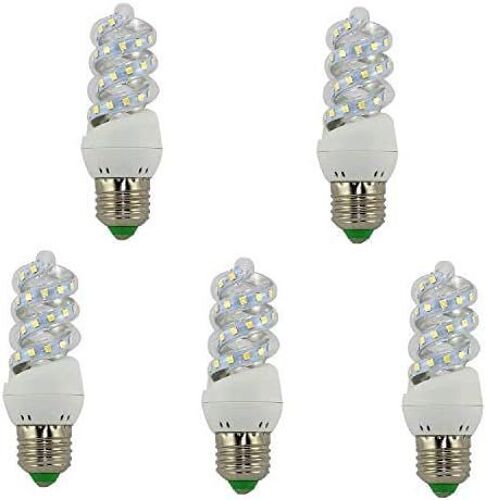 Kal--Led Ampoule Mini Spirale 7w E27 (6500k)(Pack5)