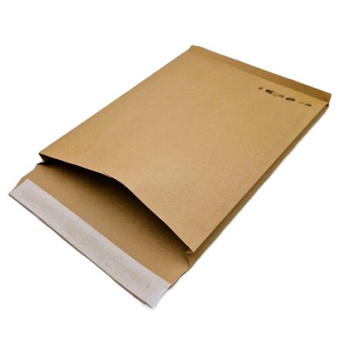 Lot De 50 Pochettes À Soufflets 30 Mm 26 : 275 X 365 Mm Kraft 120 Gr