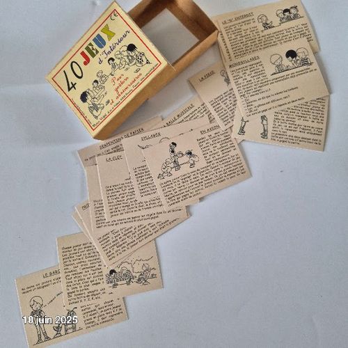 Boite De 40 Jeux D'Intérieur Pour Une Animation Anniversaire Ou Goûter