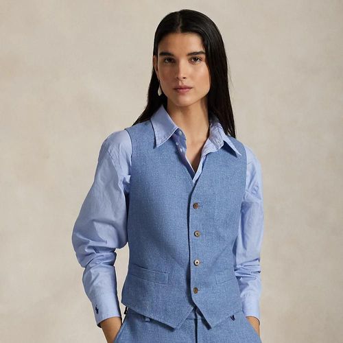 Gilet En Sergé De Lin Et Coton