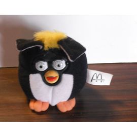 Furby " Peluche Noire Meche Jaune" By Mc Do , Mc Donald 2001