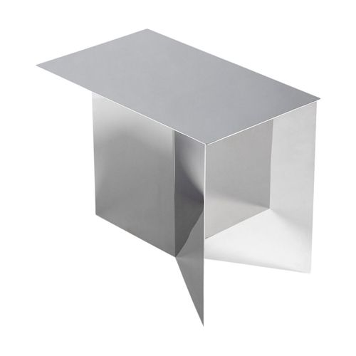 Table Basse Oblong En Acier Effet Miroir Slit - Hay