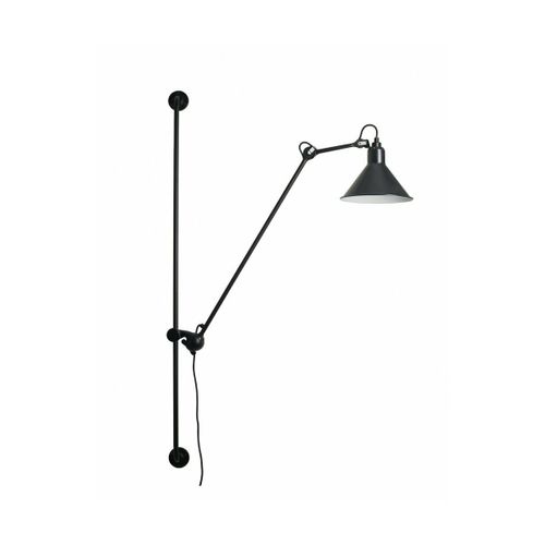 Applique Conique Avec Prise En Acier Noire 214 Gras - Dcw Editions