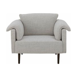 Fauteuil En Polyester Blanc 107 X 90cm Chesham - Bloomingville