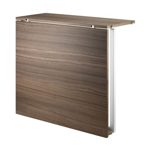 Table Pliante En Noyer Et Pieds Blancs En Acier - String Furniture