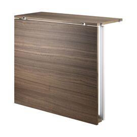 Table pliante en noyer et pieds blancs en acier - String furniture