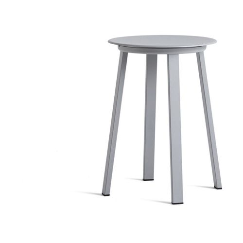 Tabouret en aluminium gris Revolver - HAY