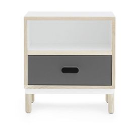 Table De Chevet Blanche Et Grise Bedside Grey - Normann Copenhagen