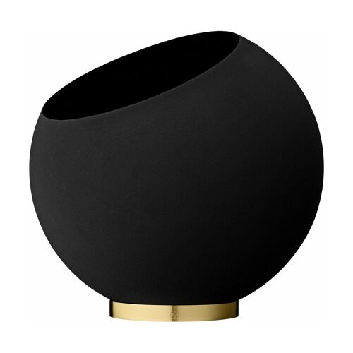 Pot De Fleur Noir M Globe - Aytm
