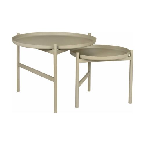 Table Basse Gigogne En Fer Beige Turner Table - Broste Copenhagen