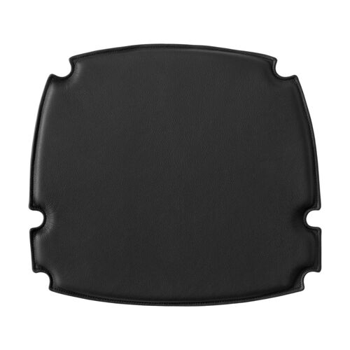 Coussin de chaise en cuir noir 52 x 47 cm Drawn HM4 - &tradition