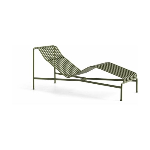 Chaise Longue En Métal Olive Palissade - Hay