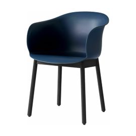 Chaise Bleu Piétement En Bois De Chêne Noir Jh30 - &tradition